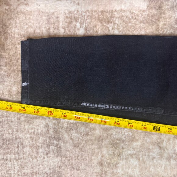 NWT Hudson Jeans Distressed Black Zack Skinny Stretch Denim Jeans, 36 - Picture 7 of 7